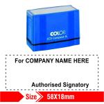 Colop Authorised Signatory 58X18mm