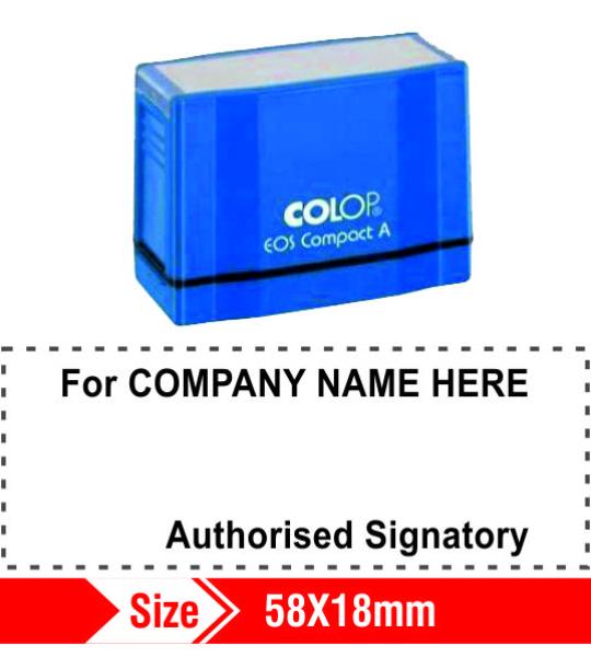 Colop Authorised Signatory 58X18mm