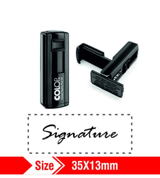 Colop Self ink Pocket Stamp 35x13mm 1