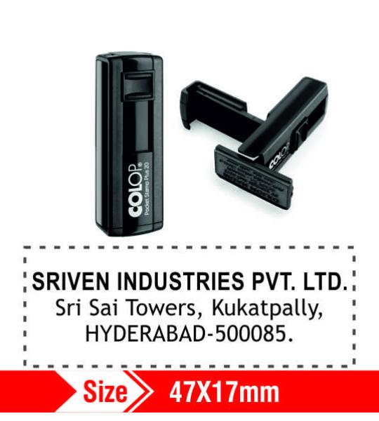 Colop Self ink Pocket Stamp 47x17mm 4