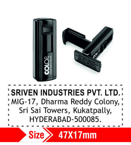 Colop Self ink Pocket Stamp 47x17mm 5