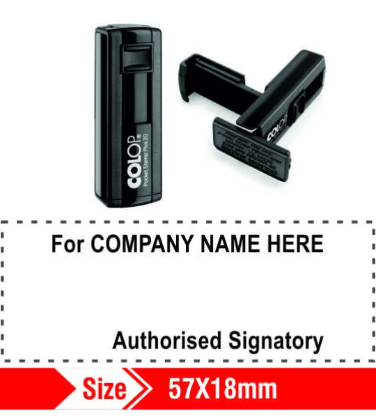 Colop Self ink Pocket Stamp 57x18mm 11