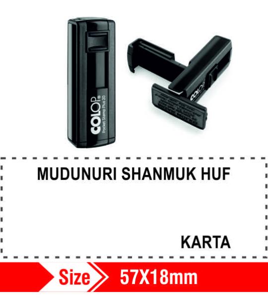 Colop Self ink Pocket Stamp 57x18mm 13