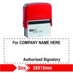 Colop Self Inking Authorised Signatory 58X18mm