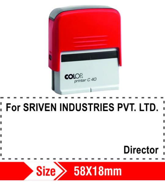 Colop Self Inking Director 58X18mm