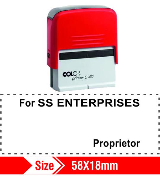 Colop Self Inking Proprietor 58X18mm