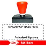 Dura Authorised Signatory 58X18mm