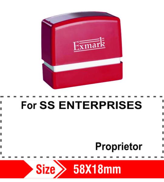 Exmark Proprietor 58X18mm