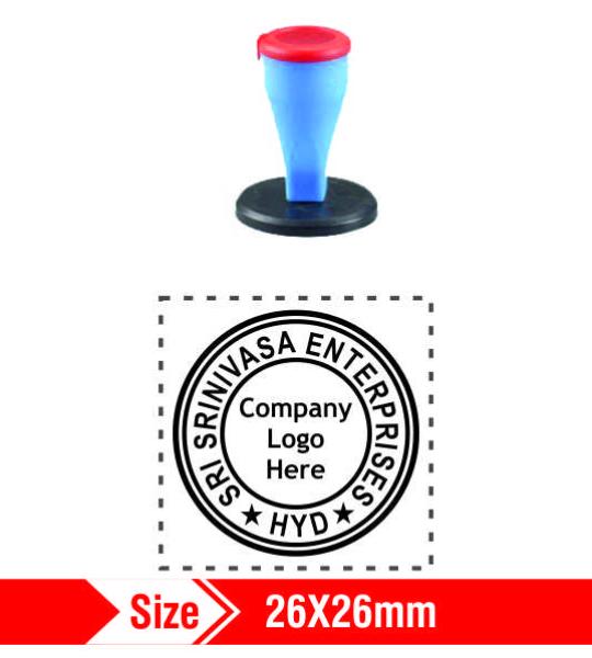 Nylon Rubber Stamp 26x26mm