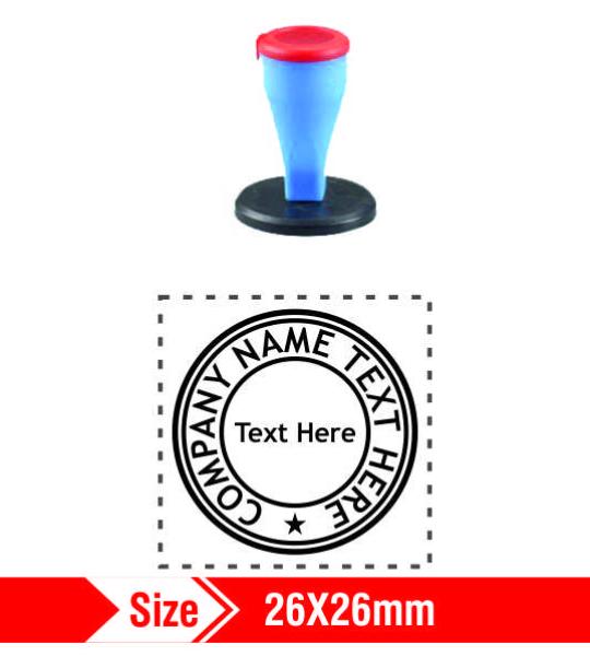 Nylon Rubber Stamp 26x26mm