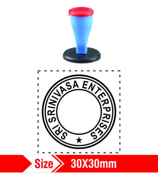 Nylon Rubber Stamp 30x30mm