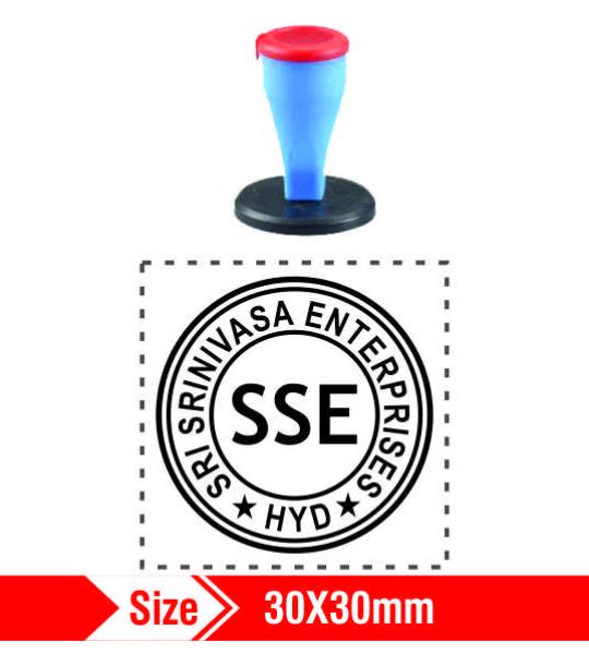 Nylon Rubber Stamp 30x30mm
