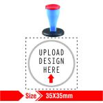 Nylon Rubber Stamp Logo 35x35mm