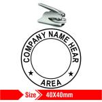 Smart Embosing/Common Seal 40x40mm 6