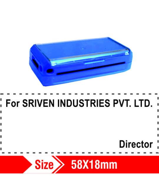 Trodat Pocket preink Stamps 58x18mm 8